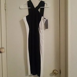 Black and white summer dress